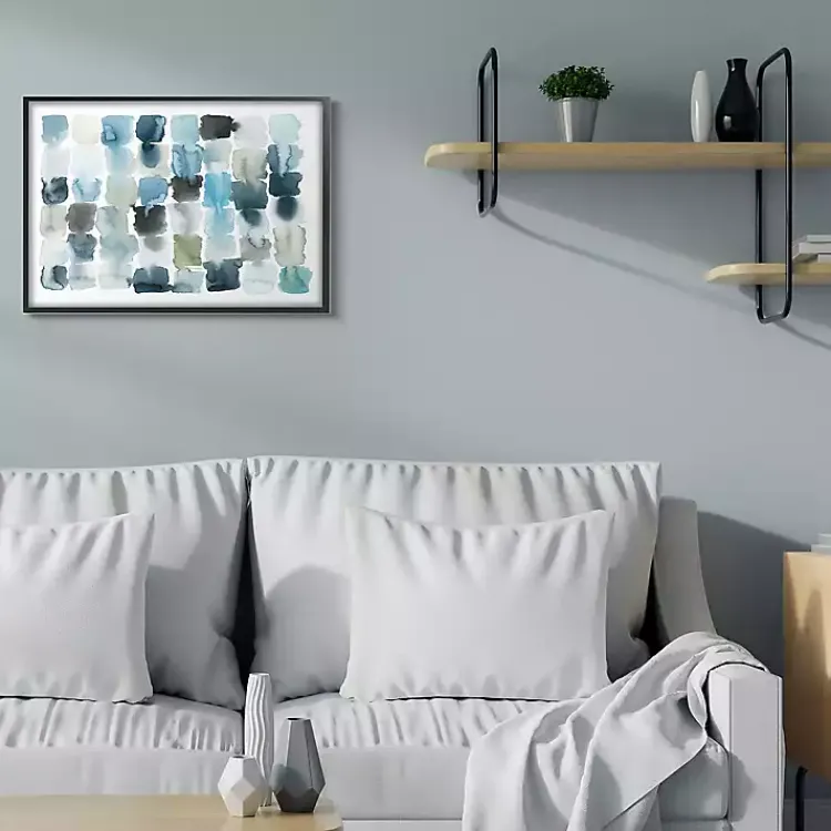 Kirklands Home Ocean Inspired Abstract Tiles Framed Art Print Best