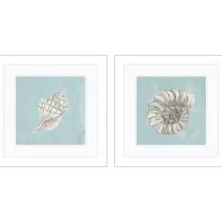 Kirklands Home Ocean Seashells I Framed Art Prints, Set of 2 Outlet