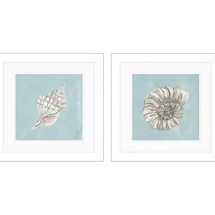Kirklands Home Ocean Seashells I Framed Art Prints, Set of 2 Outlet