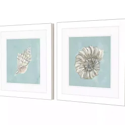 Kirklands Home Ocean Seashells I Framed Art Prints, Set of 2 Outlet