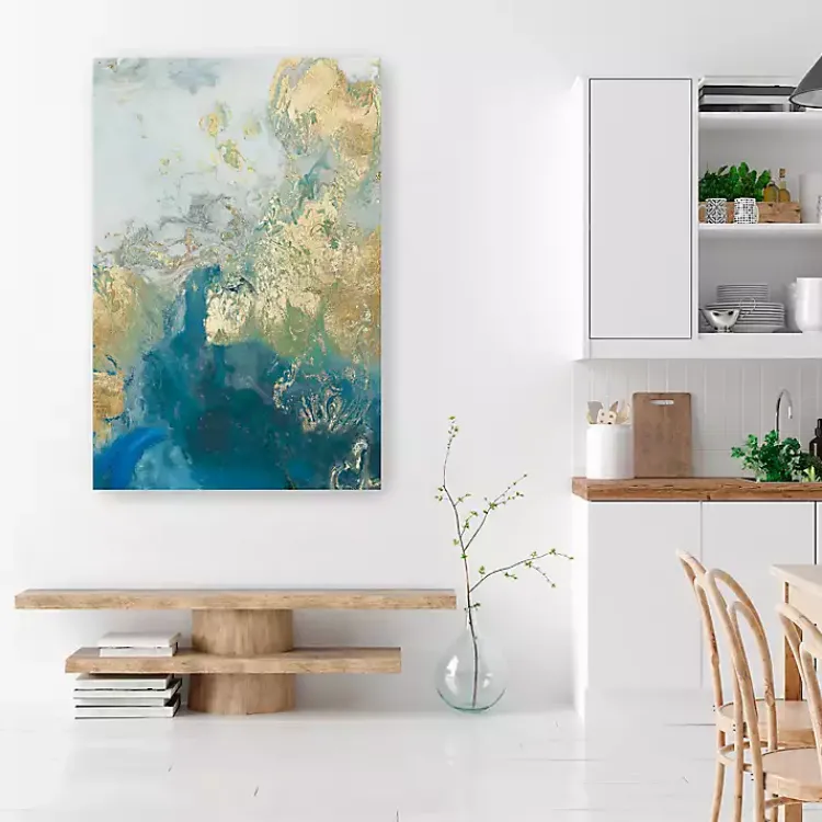 Kirklands Home Ocean Splash II Canvas Art Print Blue