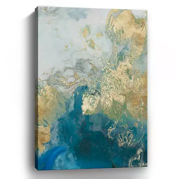 Kirklands Home Ocean Splash II Canvas Art Print Blue