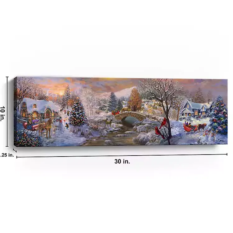 Christmas Art & Wall Decor>Kirklands Home Off To Grandmas Christmas Canvas Art Print Multi