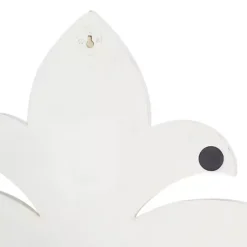 Kirklands Home Off-White Distressed Fleur De Lis Wall Decoration Ivory Hot