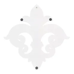 Kirklands Home Off-White Distressed Fleur De Lis Wall Decoration Ivory Hot