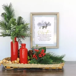 Christmas Art & Wall Decor>Kirklands Home Oh Holy Night Framed Wall Plaque White