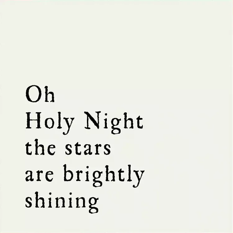Christmas Art & Wall Decor>Kirklands Home Oh Holy Night Gold Framed Canvas Art Print
