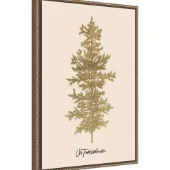 Christmas Art & Wall Decor>Kirklands Home Oh Tannenbaum Framed Canvas Art Print