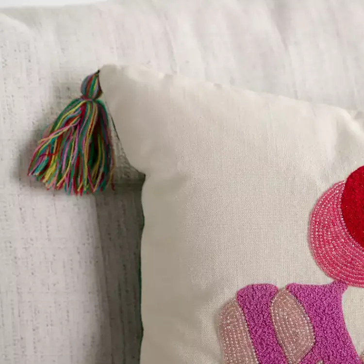 Pillows>Kirklands Home Oh What Fun Beaded Pillow
