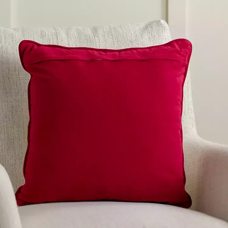 Pillows>Kirklands Home Oh What Fun Embroidered Pillow