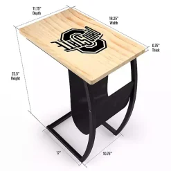 Kirklands Home Ohio State University Wood C-Table Tan Clearance