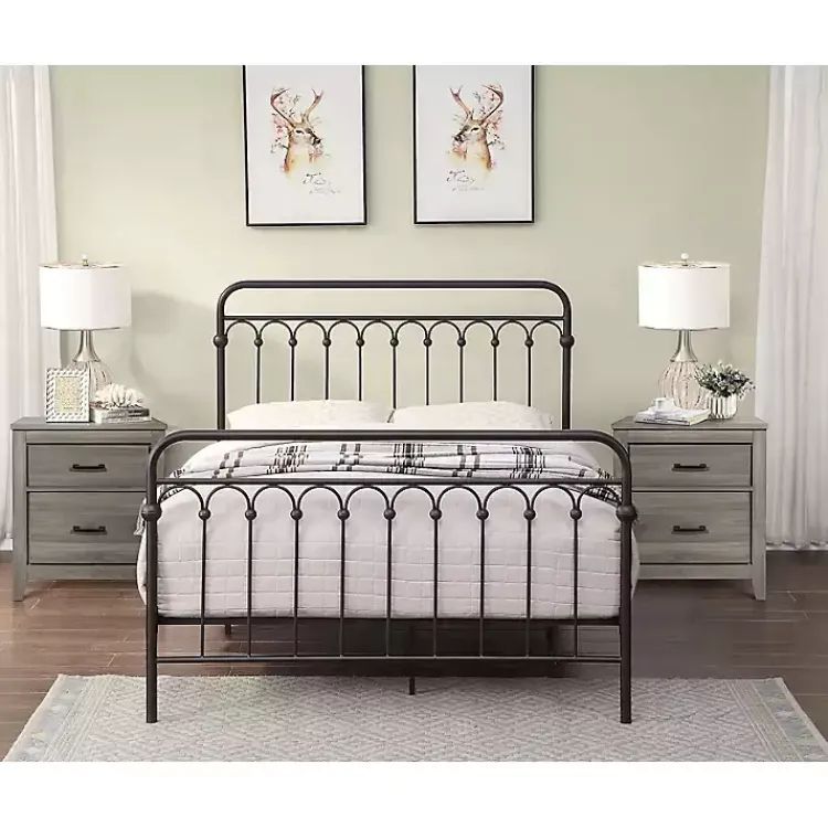 Kirklands Home Oil Rubbed Bronze Metal Platform Full Bed Brown Best