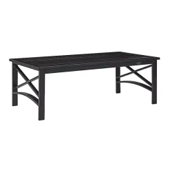 Kirklands Home Oiled Bronze Metal Dayton Outdoor Coffee Table Brown Hot
