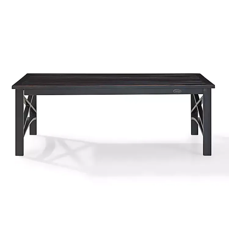 Kirklands Home Oiled Bronze Metal Dayton Outdoor Coffee Table Brown Hot