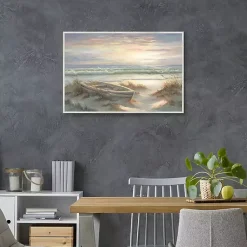Kirklands Home Old Rowboat on the Shore Framed Canvas Art Print Hot