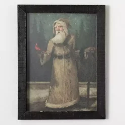 Christmas Decorations>Kirklands Home Old World Santa Framed Art Print