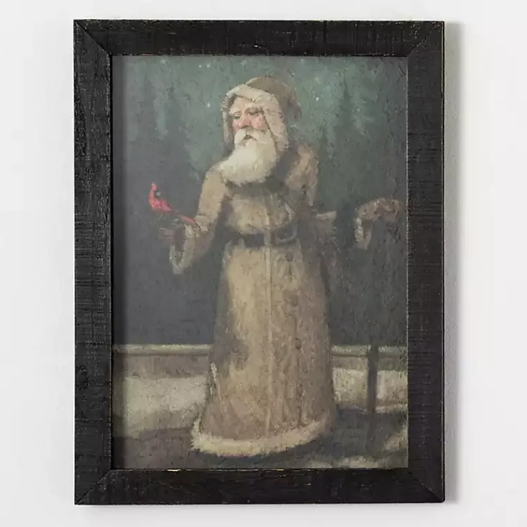 Christmas Decorations>Kirklands Home Old World Santa Framed Art Print