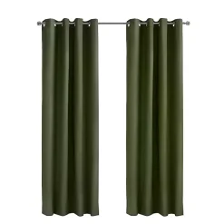 Kirklands Home Olive Alpine Blackout Curtain Panel, 84 in. Green