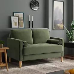 Kirklands Home Olive Chelsea Modern Loveseat Green Sale