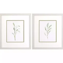 Kirklands Home Olive Leaves Framed Art Prints, Set of 2 Sale