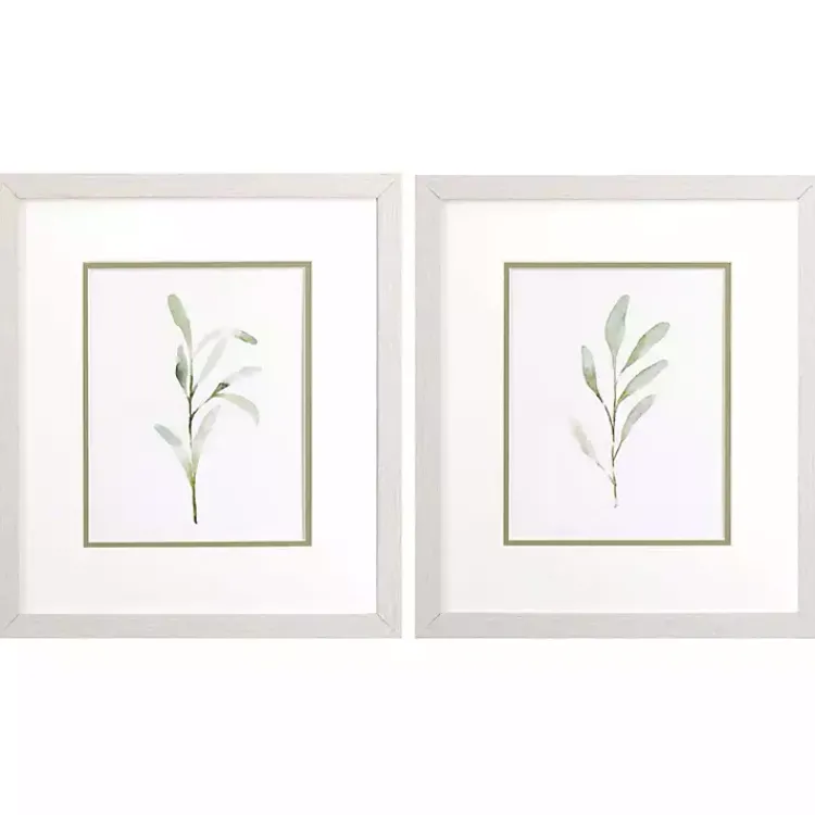 Kirklands Home Olive Leaves Framed Art Prints, Set of 2 Sale