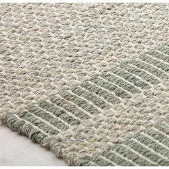 Kirklands Home Olive Striped Border Area Rug Green Discount