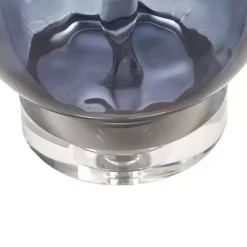 Kirklands Home Ombre Blue Glass Teardrop Table Lamp White Best