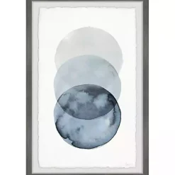 Kirklands Home Ombre Overlapping Circles Giclee Framed Art Print Outlet