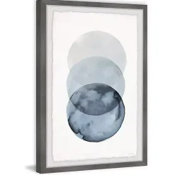 Kirklands Home Ombre Overlapping Circles Giclee Framed Art Print Outlet