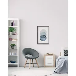 Kirklands Home Ombre Overlapping Circles Giclee Framed Art Print Outlet