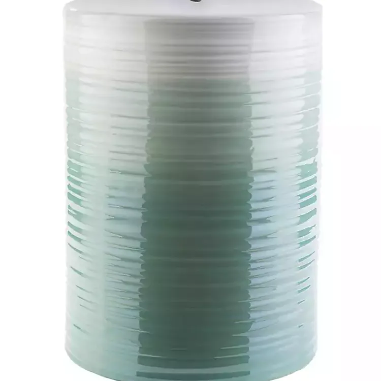 Kirklands Home Ombre Turquoise Ripple Accent Table Discount