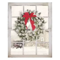 Christmas Art & Wall Decor>Kirklands Home On The Farm Window View Canvas Art Print