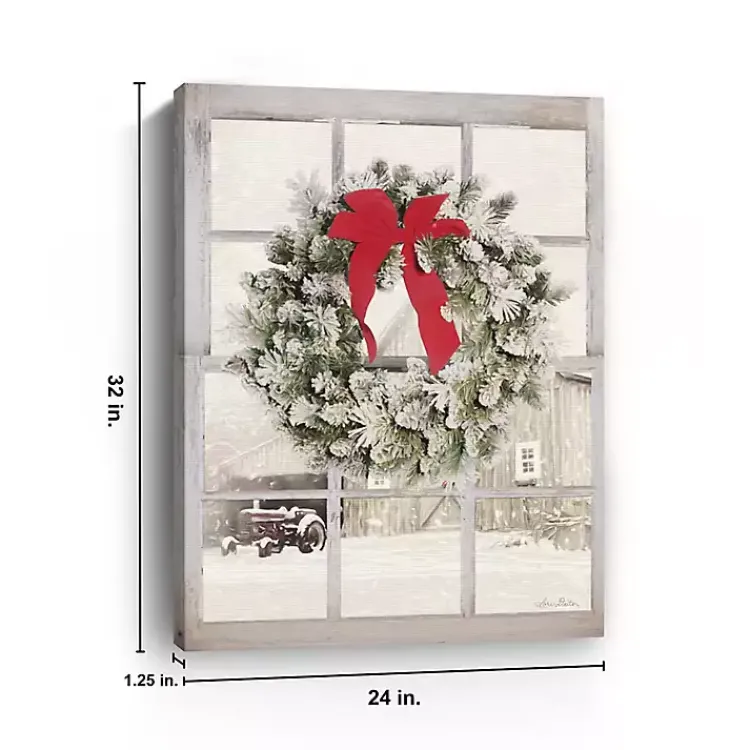 Christmas Art & Wall Decor>Kirklands Home On The Farm Window View Canvas Art Print