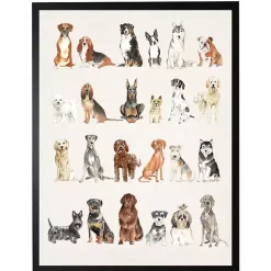 Kirklands Home One Big Happy Dog Family Framed Wall Plaque