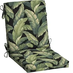 Kirklands Home Onyx Cebu Luxe Outdoor Dining Chair Cushion Black New