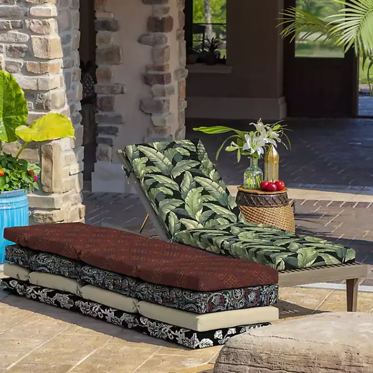 Kirklands Home Onyx Cebu Outdoor Chaise Cushion Outlet