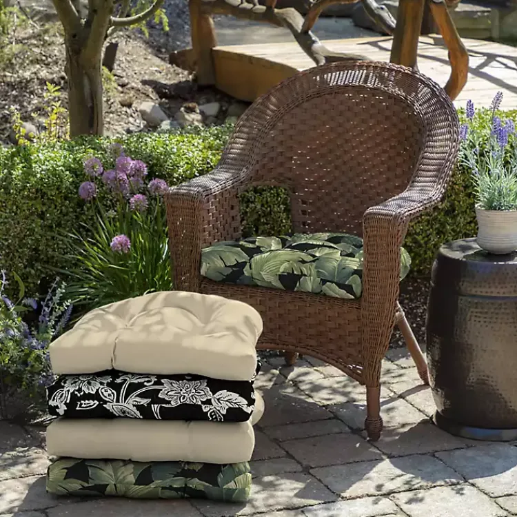 Kirklands Home Onyx Cebu 2-pc. Outdoor Wicker Chair Cushion Set