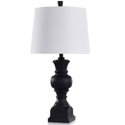 Kirklands Home Onyx Wood Grain Table Lamp Black Hot