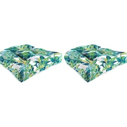 Kirklands Home Opal Vida Wicker Seat Outdoor Cushions, Set of 2 Green Discount
