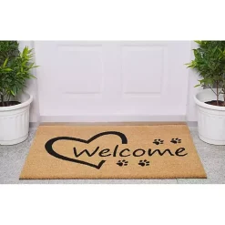 Kirklands Home Open Heart Welcome Paws Doormat Online