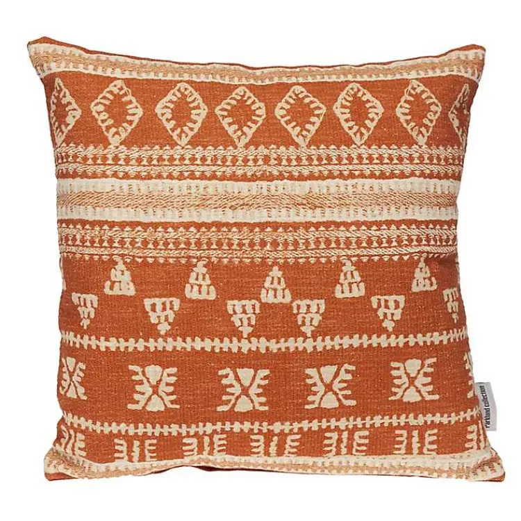Pillows>Kirklands Home Boho Print Pillow Orange