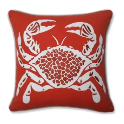 Kirklands Home Orange Calvin the Crab Outdoor Pillow Hot