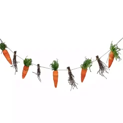 Decorative Accents>Kirklands Home Carrot and Twig Bundle Garland Orange