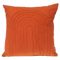 Pillows>Kirklands Home Curved Stripes Pillow Orange