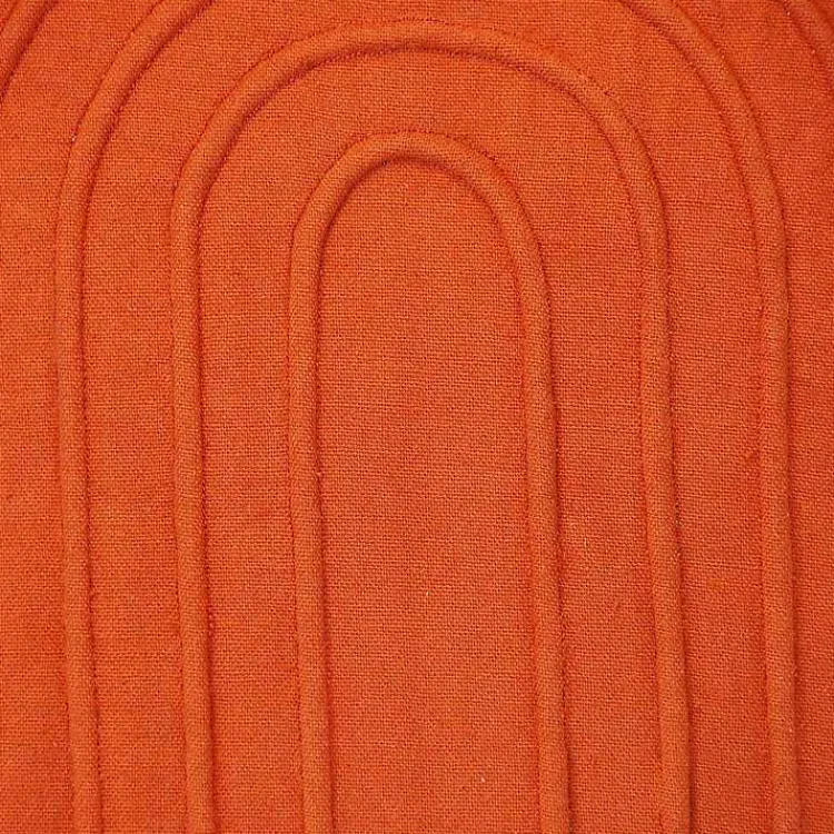 Pillows>Kirklands Home Curved Stripes Pillow Orange