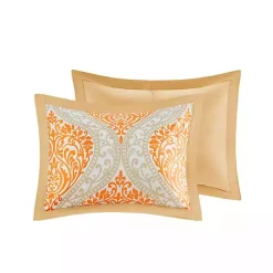 Kirklands Home Orange Damask 4-pc. Twin/Twin XL Comforter Set