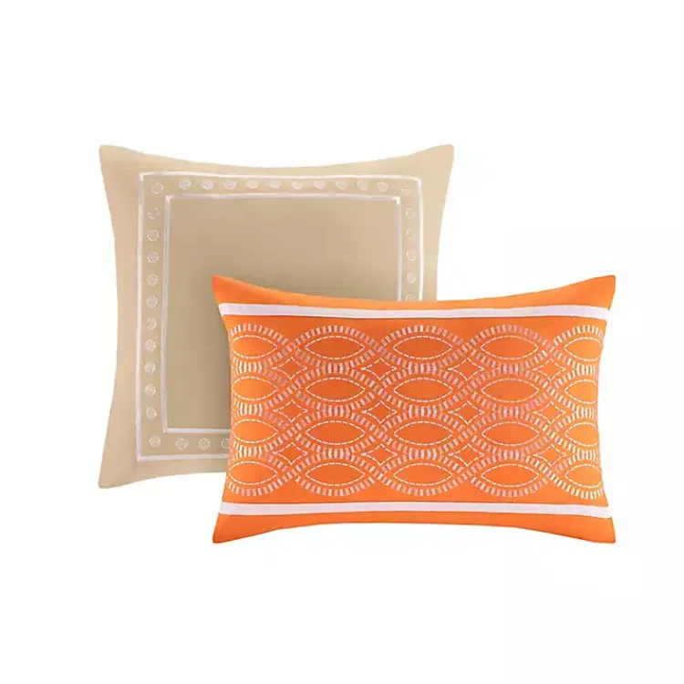Kirklands Home Orange Damask 4-pc. Twin/Twin XL Comforter Set