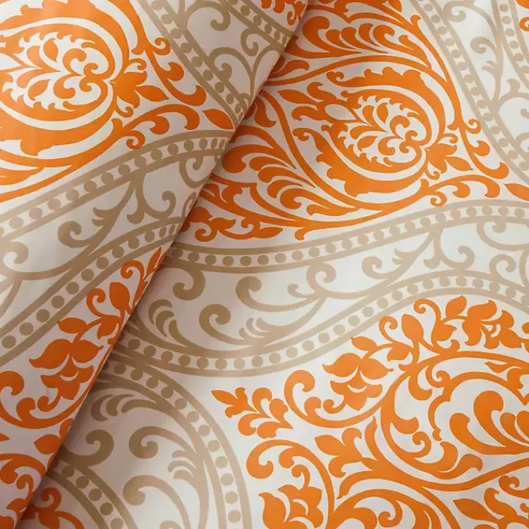 Kirklands Home Orange Damask 4-pc. Twin/Twin XL Comforter Set