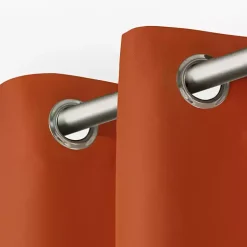 Kirklands Home Eliza Outdoor Curtain Panel Set, 84 in. Orange