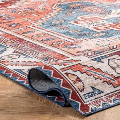 Kirklands Home Orange Faded Medallion Washable Runner Online